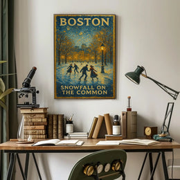 Snowfall On The Common Poster