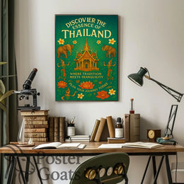 Thailand's Cultural Tranquility Travel Poster