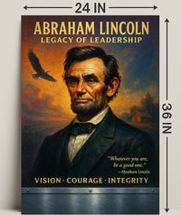 Abraham Lincoln Leadership Portrait: Historical or Presidential Poster