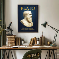 Plato The Measure of a Man Poster PosterGoat