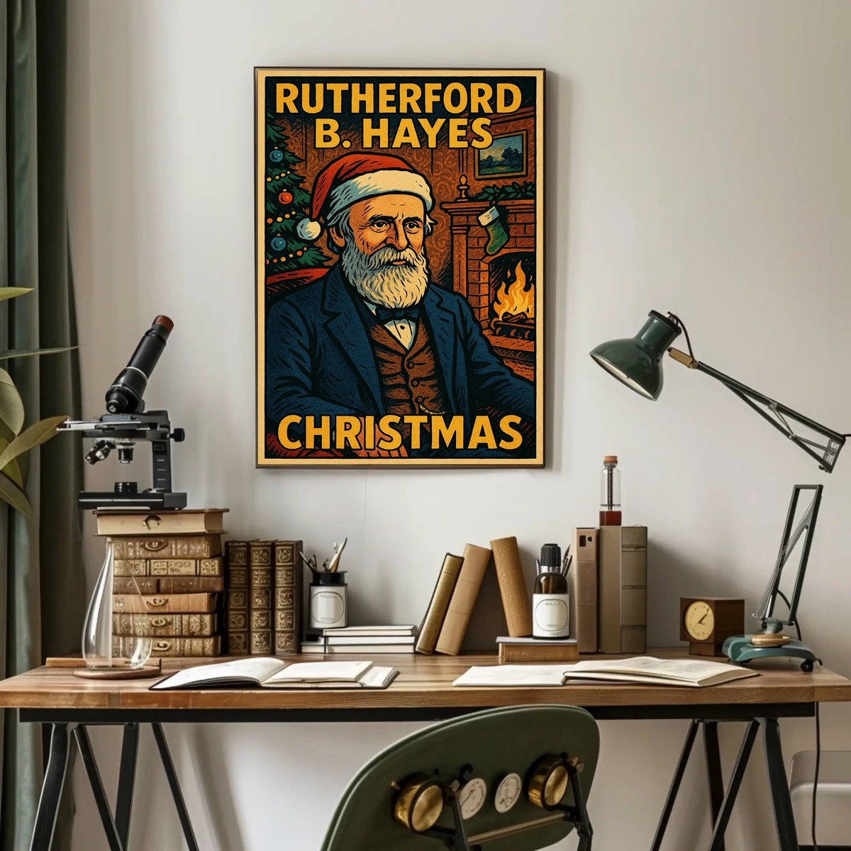 Rutherford B. Hayes Christmas Poster