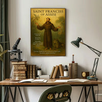 Saint Francis Religious Iconography Cultural Heritage Poster