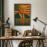 Trump Threads Unity Patriotic Surreal Poster