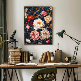 Elegant Floral Composition Print: Abstract or Artistic Poster
