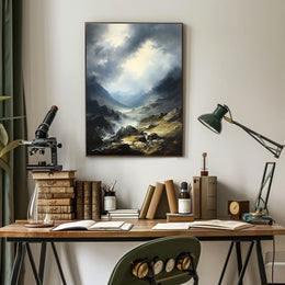 Majestic Mountain Landscape Art Print National Park Poster