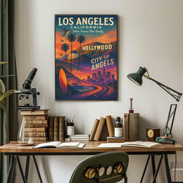 Los Angeles City Of Angels Poster