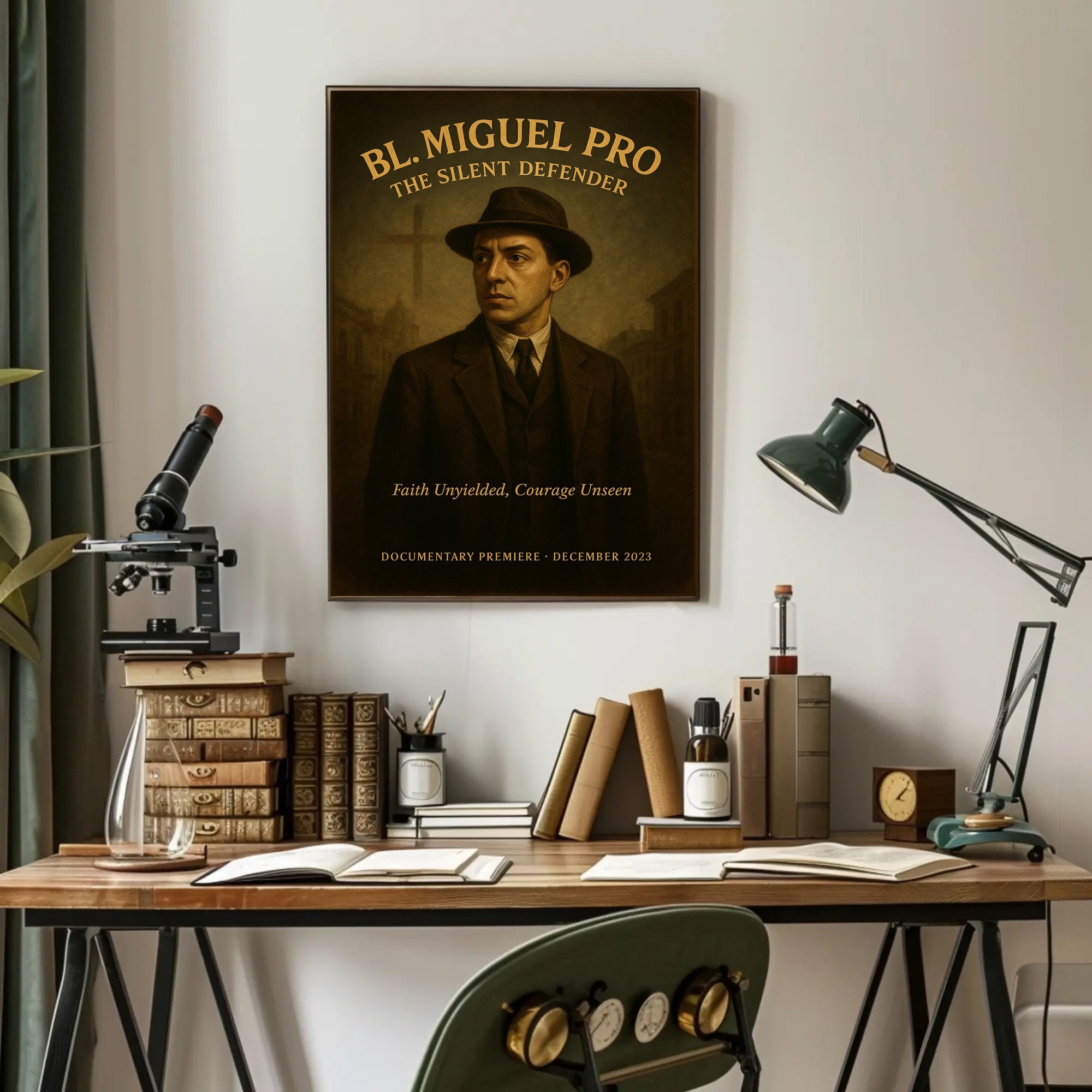 Blessed Miguel Pro Religious Poster Catholic Wall Art