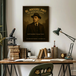 Blessed Miguel Pro Religious Poster Catholic Wall Art