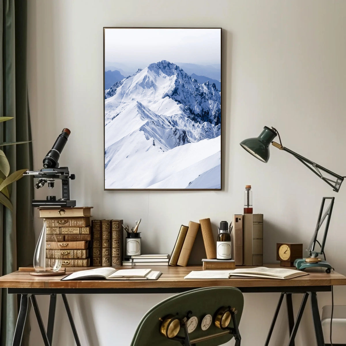 Majestic Winter Peaks Poster