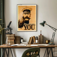 Vintage Military 'Your Country Needs You' Recruitment Poster