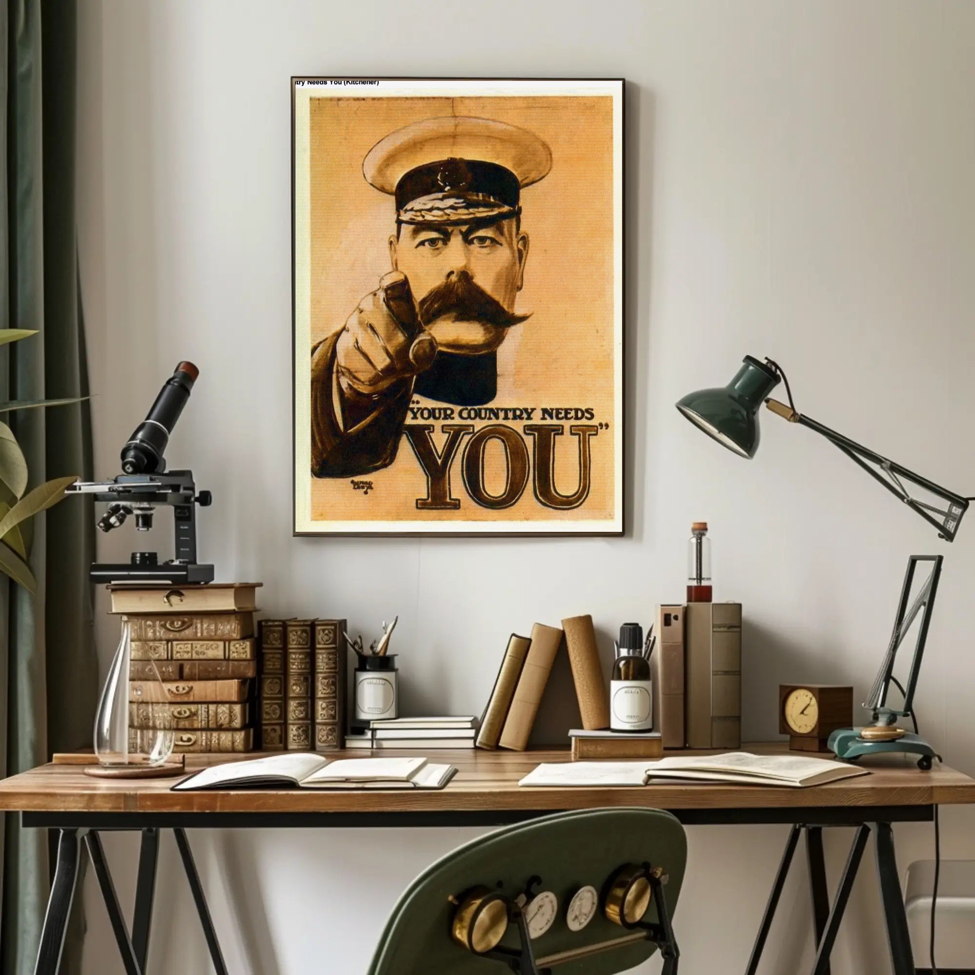Vintage Military 'Your Country Needs You' Recruitment Poster