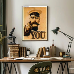 Vintage Military 'Your Country Needs You' Recruitment Poster