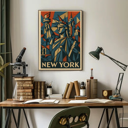 New York Art Deco Tribute Poster
