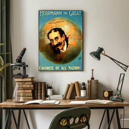 Herrmann the Great Vintage Performer Cultural Poster