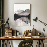 Serene Mountain Reflections Poster