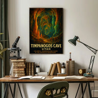 Timpanogos Cave UtahS Colorful Poster