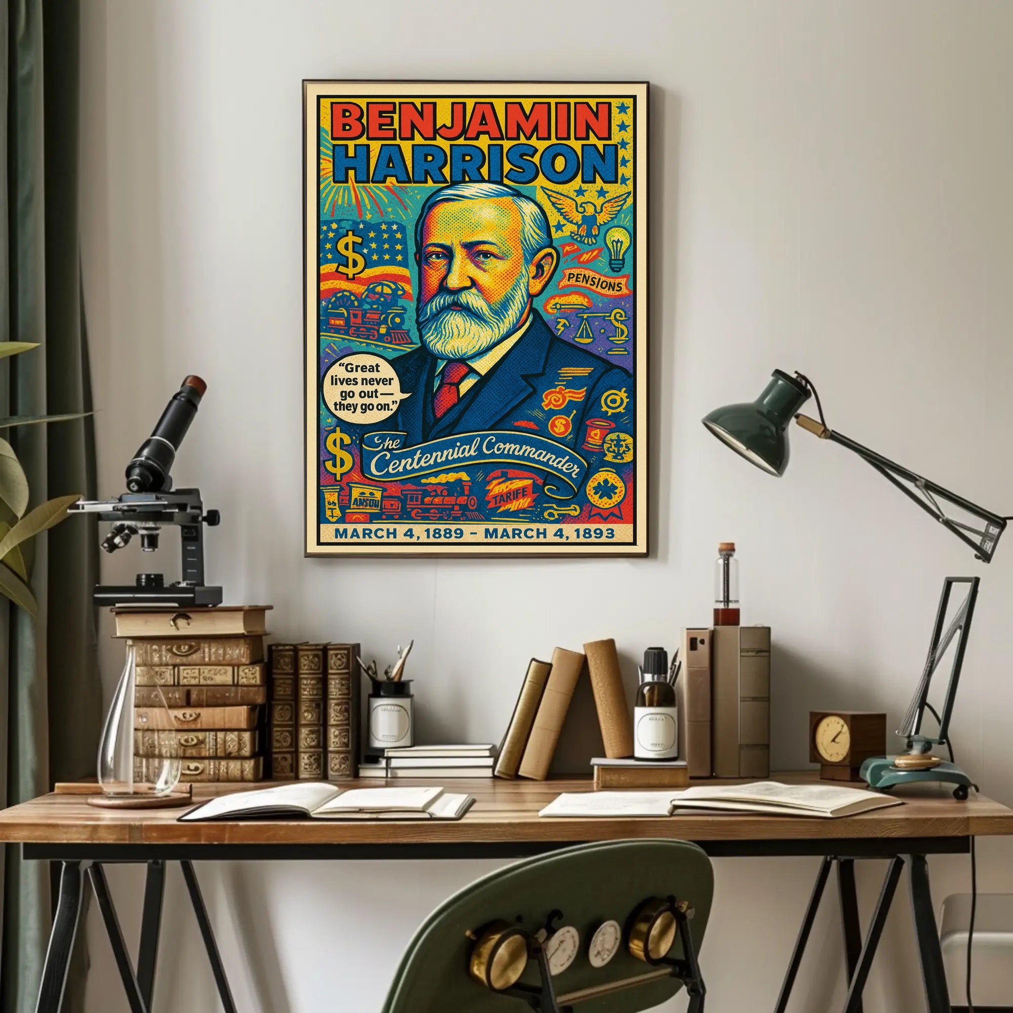 Benjamin Harrison 23rd President Poster PosterGoat