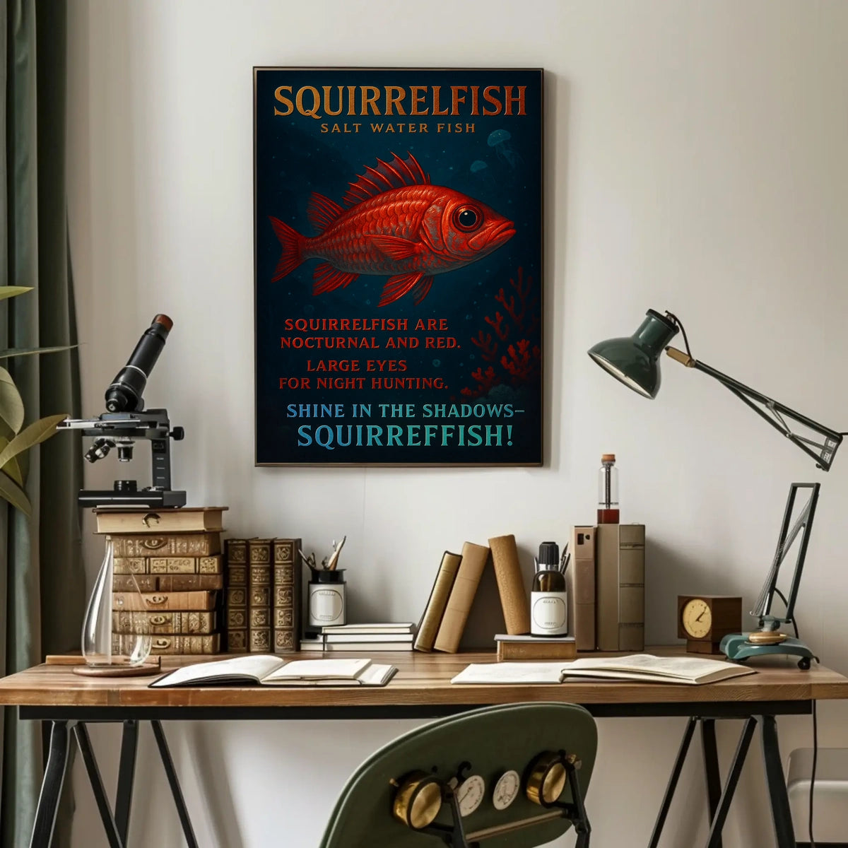 Squirrelfish Nocturnal Wonders Poster