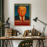 Donald Trump 47th President Poster