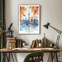 Toronto Skyline in Autumn Poster PosterGoat