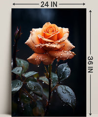 Dew-Kissed Rose Poster PosterGoat