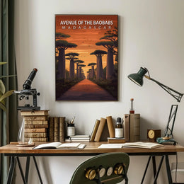 Avenue of the Baobabs Madagascar Poster