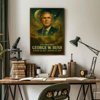 George W Bush Patriotic Neoclassical Realism Poster