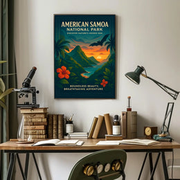 American Samoa Tropical Scenery National Park Poster