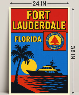 Fort Lauderdale, Florida Poster PosterGoat