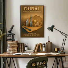 Dubai A Land of Modern Heritage Poster