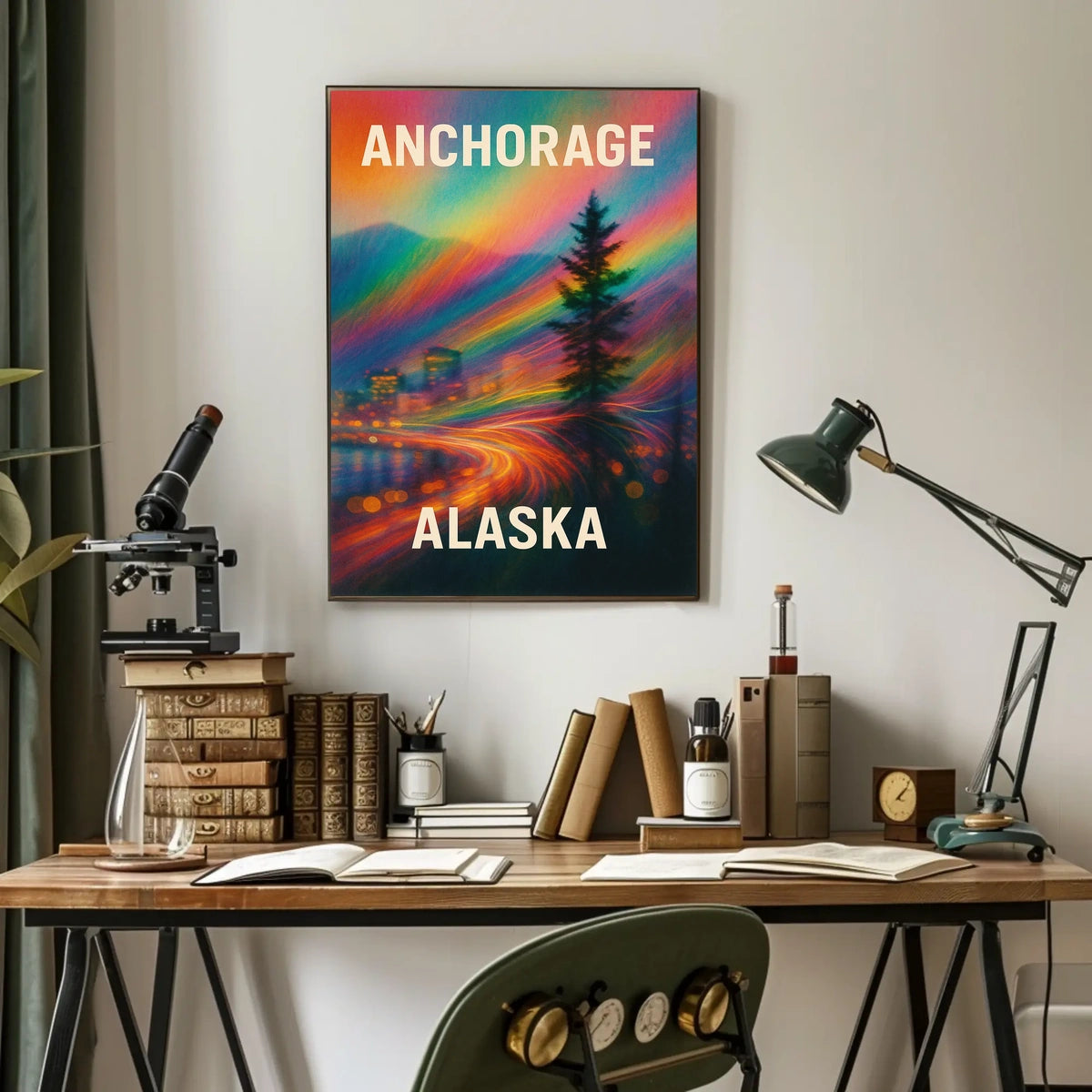 Anchorage, Alaska A Vibrant Journey Poster