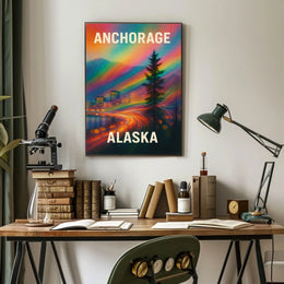 Anchorage, Alaska A Vibrant Journey Poster