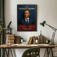 Barack Obama 44th President 3d Poster PosterGoat