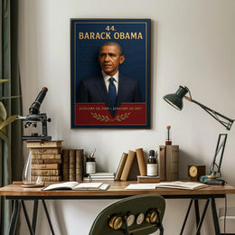 Barack Obama 44th President 3d Poster PosterGoat