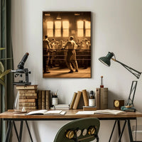 Vintage Boxing Match Poster