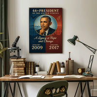 Barack Obama Iconic Portrait Poster in Historical or Presidential Poster
