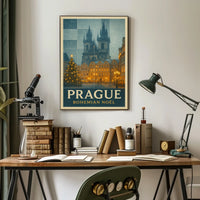 Prague Bohemian Noël Poster