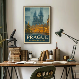 Prague Bohemian Noël Poster