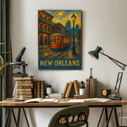 New Orleans Nightscape Poster