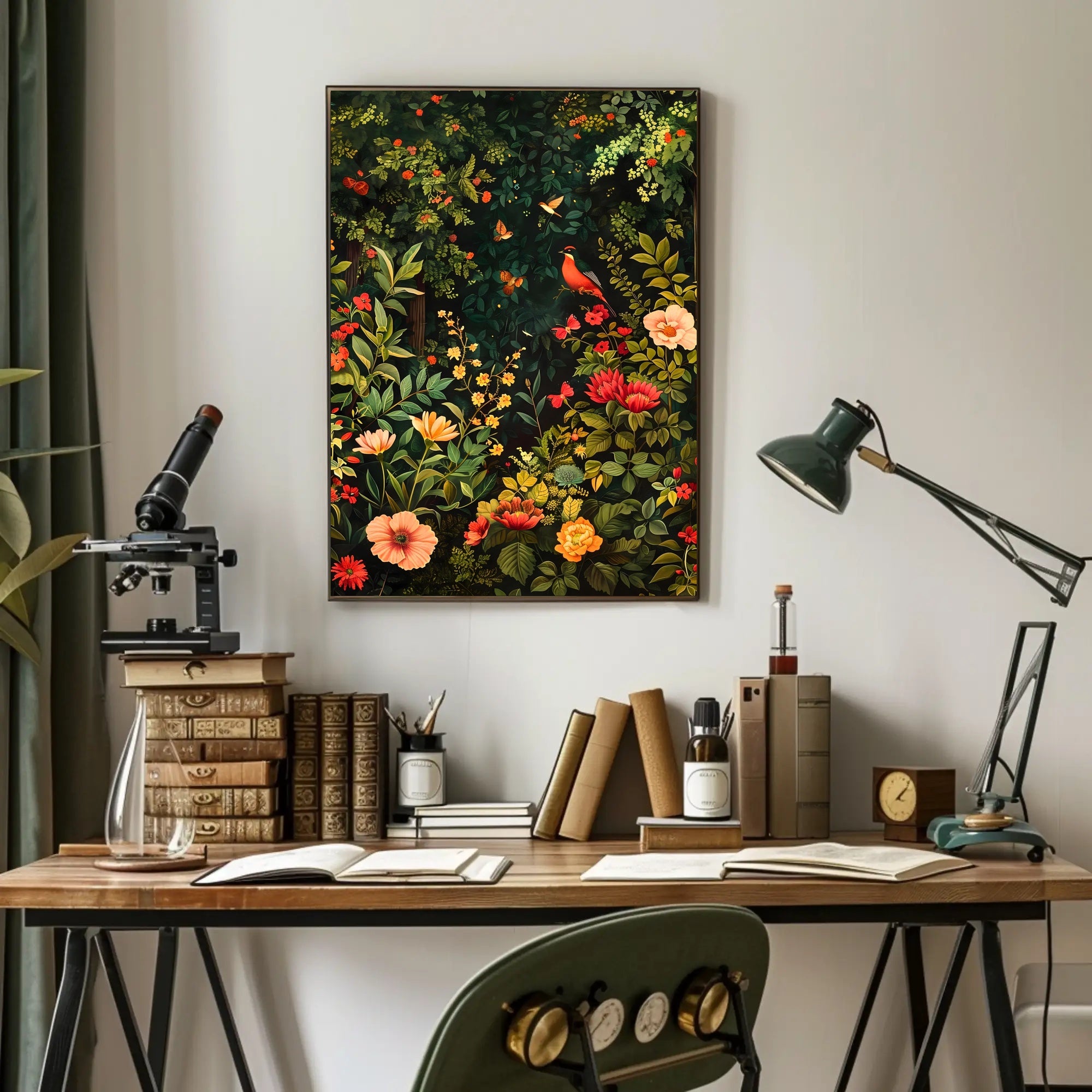 Vibrant Garden Symphony Wall Art Print