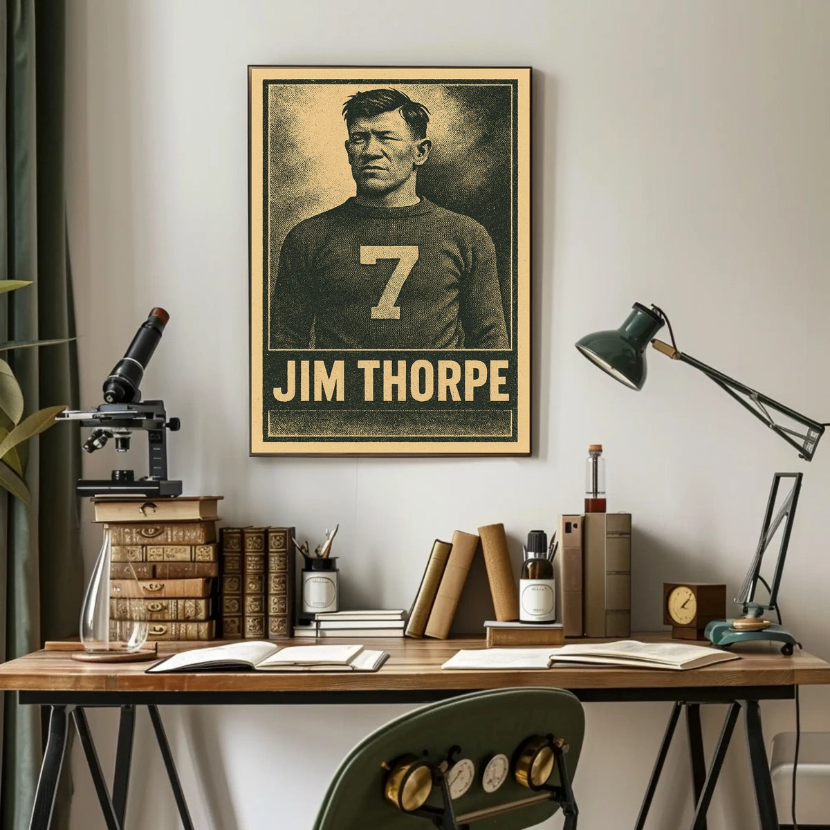Jim Thorpe Iconic Athlete Poster