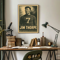 Jim Thorpe Iconic Athlete Poster