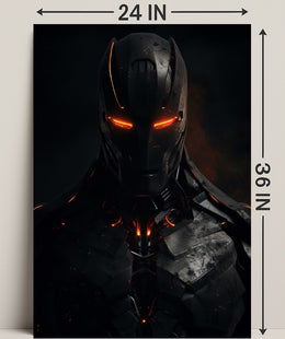 Futuristic Warrior Poster
