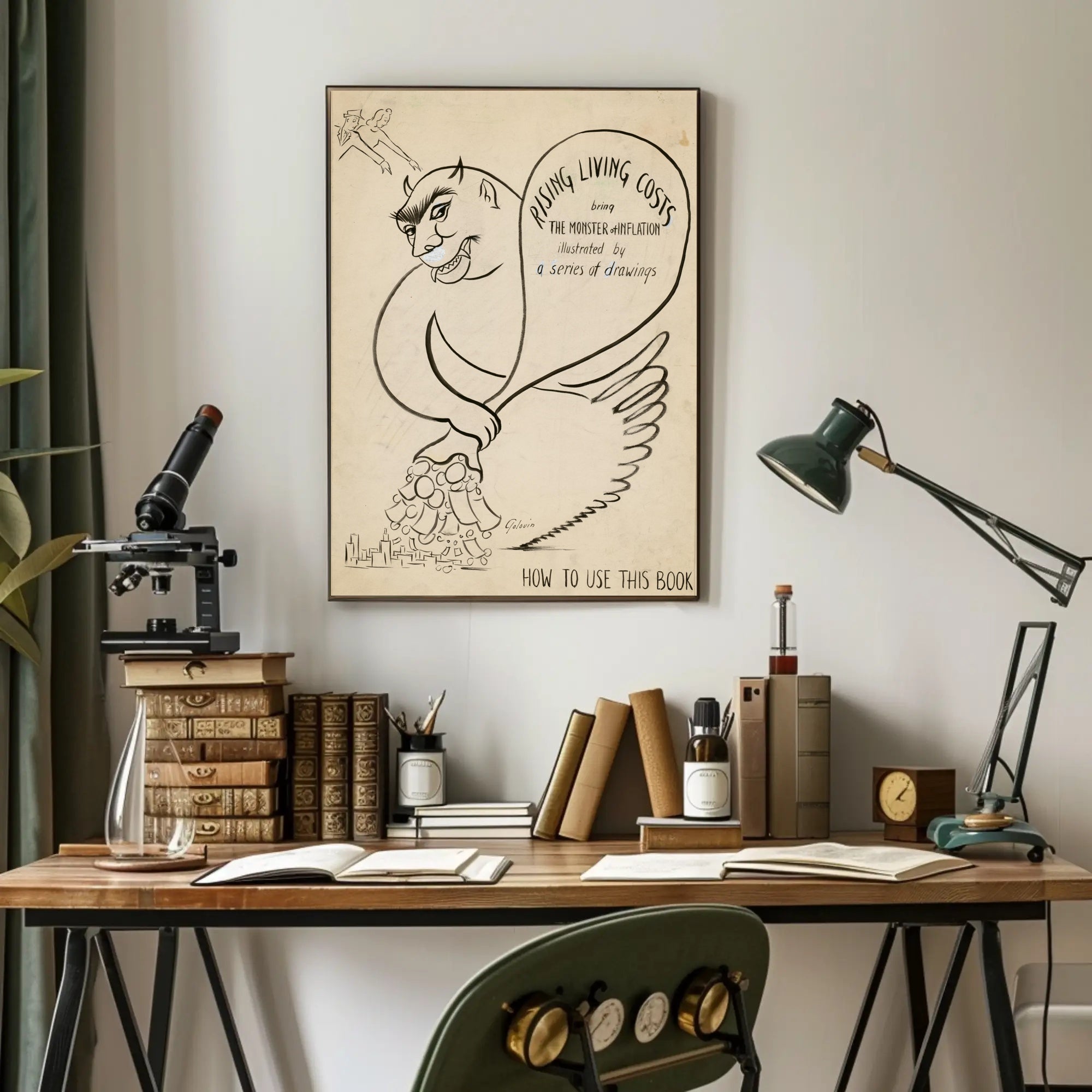 The Monster of Inflation Poster PosterGoat