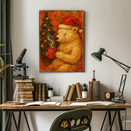 Bear Christmas Poster