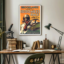 The British 1000 Miles Race at Brooklands Poster