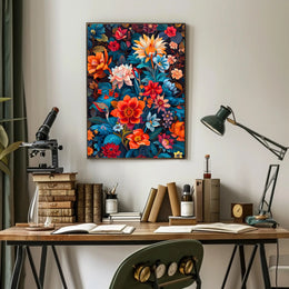 Vibrant Floral Symphony William Morris Art Poster