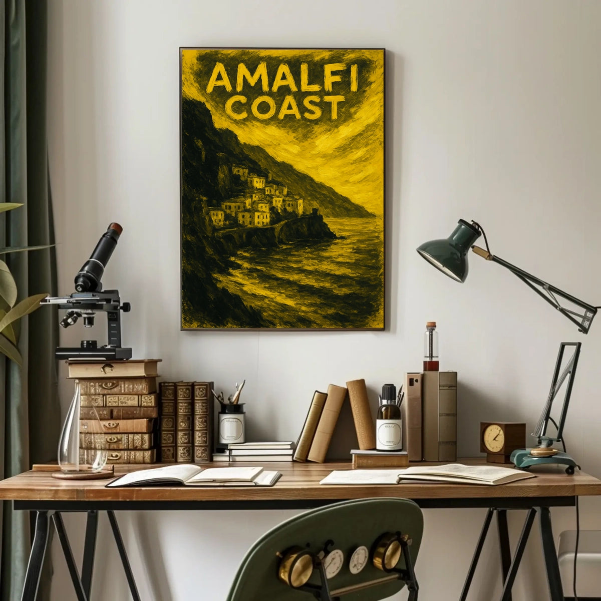 Amalfi Coast Poster Wall Art Coastal Decor Gallery Print