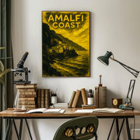 Amalfi Coast Poster Wall Art Coastal Decor Gallery Print