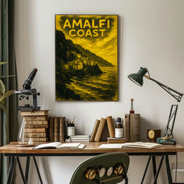 Amalfi Coast Poster Wall Art Coastal Decor Gallery Print